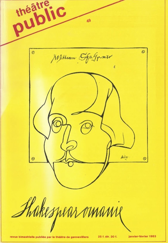 Shakespearomanie | Numéro 49 | Théâtre/Public