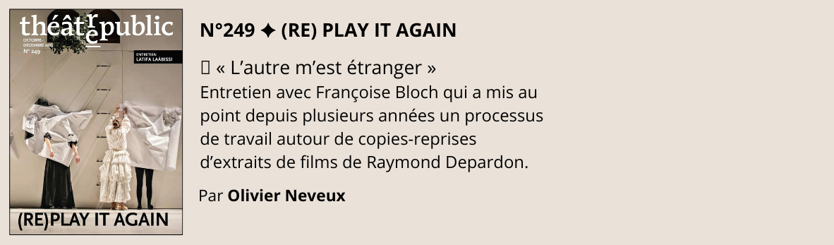 Théâtre/Public